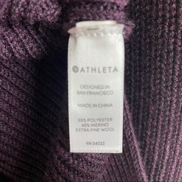 Athleta Switchback Purple Pullover Sweater - Picture 6 of 6